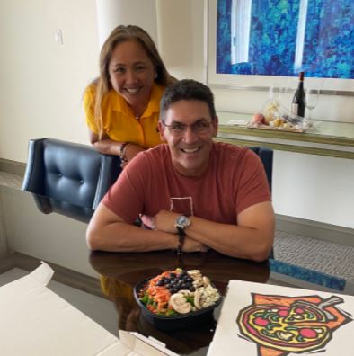 Stephanie Rivera with her partner Ron Rivera